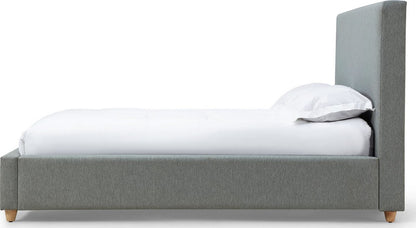 Modus Furniture - Olivia Queen-Size Upholstered Platform Bed in Pewter (2026) - KKJPJ5 view 3