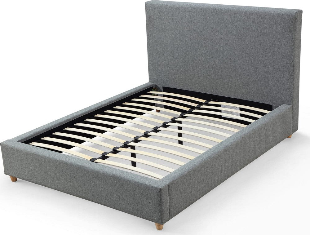 Modus Furniture - Olivia Upholstered Queen-size Bed in Pewter - KKJPH5 view 4