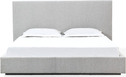 Modus Furniture - One California King-size Upholstered Platform Bed in Cotton Ball Boucle - JVNBH6 view 2