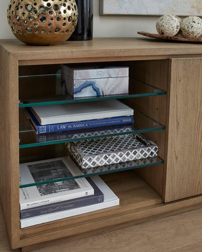 Modus Furniture - One Coastal Modern 84 inch TV Console in Bisque - JVLH262L view 3