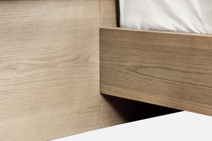 Modus Furniture - One Coastal Modern California King-size Live Edge Wall Bed with Floating Nightstands in Bisque - JVLHJ6 view 4