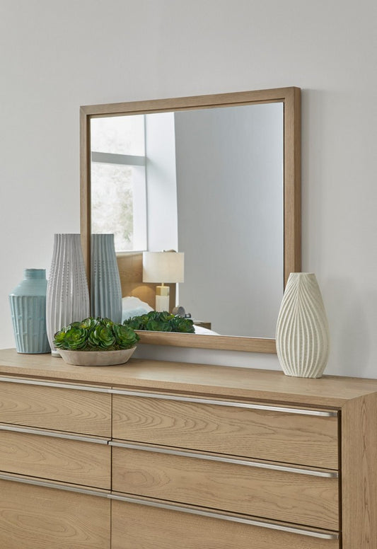 Modus Furniture - One Coastal Modern Dresser Mirror in Bisque - JVLH83 view 2