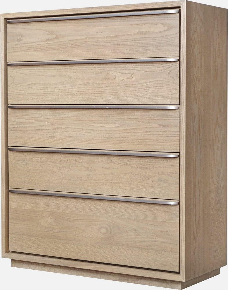 Modus Furniture - One Coastal Modern Five Drawer Chest in Bisque - JVLH84 view 1