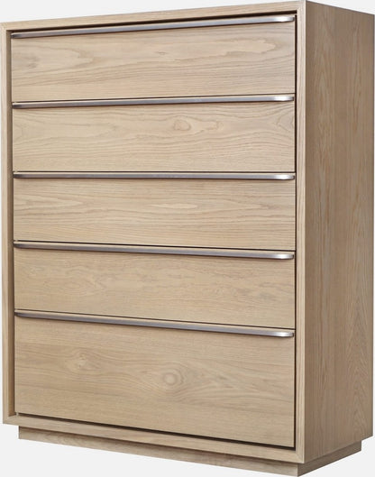 Modus Furniture - One Coastal Modern Five Drawer Chest in Bisque - JVLH84 view 1