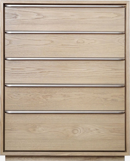 Modus Furniture - One Coastal Modern Five Drawer Chest in Bisque - JVLH84 view 2