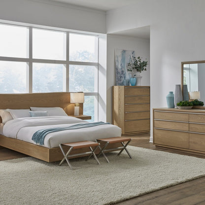 Modus Furniture - One Coastal Modern Five Drawer Chest in Bisque - JVLH84 view 8