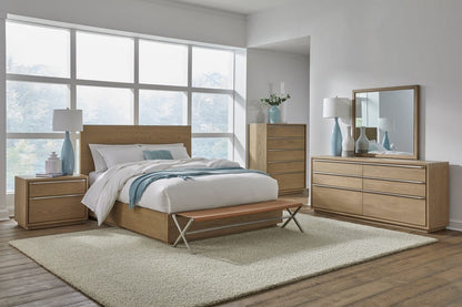 Modus Furniture - One Coastal Modern Full-size Platform Bed in Bisque - JVLHH4 view 8
