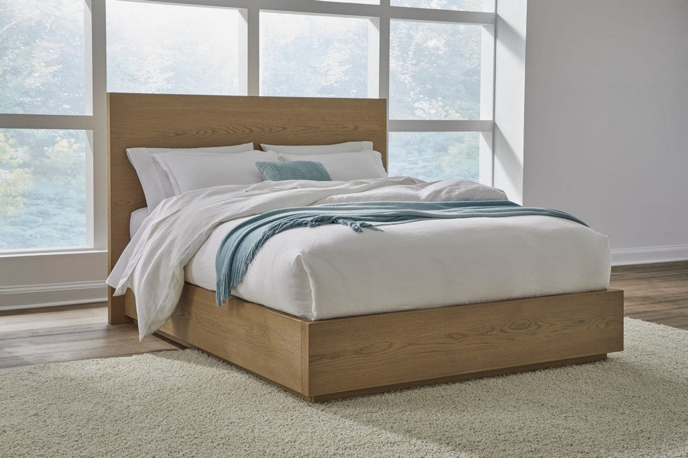 Modus Furniture - One Coastal Modern Queen-size Platform Bed in Bisque - JVLHH5 view 7