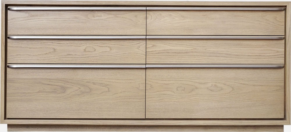 Modus Furniture - One Coastal Modern Six Drawer Dresser in Bisque - JVLH82 view 2