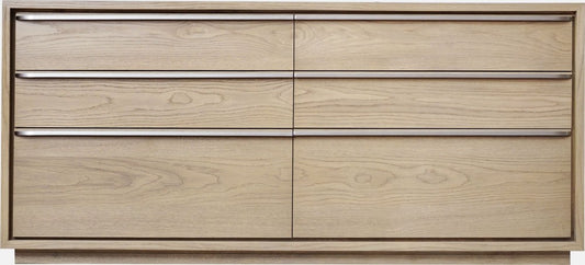 Modus Furniture - One Coastal Modern Six Drawer Dresser in Bisque - JVLH82 view 2