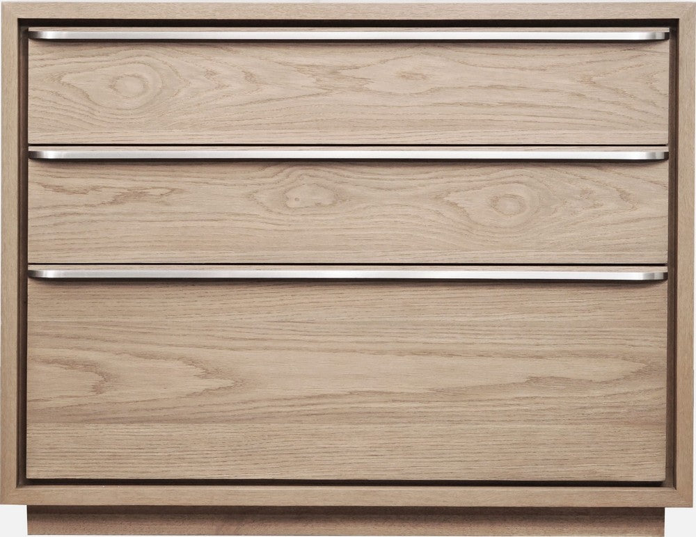 Modus Furniture - One Coastal Modern Three Drawer USB-charging Nightstand in Bisque - JVLH81B view 2