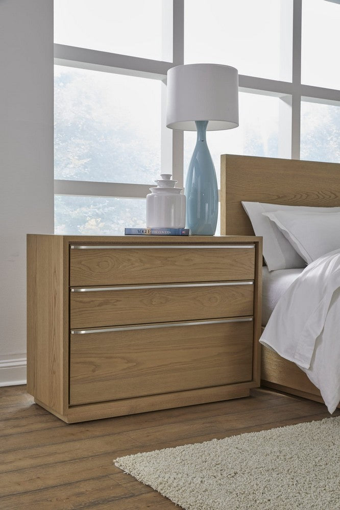 Modus Furniture - One Coastal Modern Three Drawer USB-charging Nightstand in Bisque - JVLH81B view 10