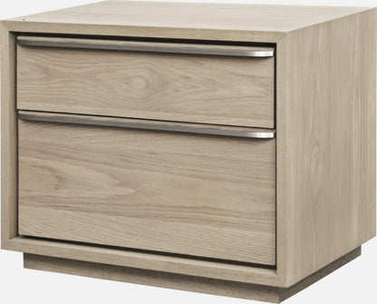 Modus Furniture - One Coastal Modern Two Drawer USB-Charging Nightstand in Bisque - JVLH81 view 1