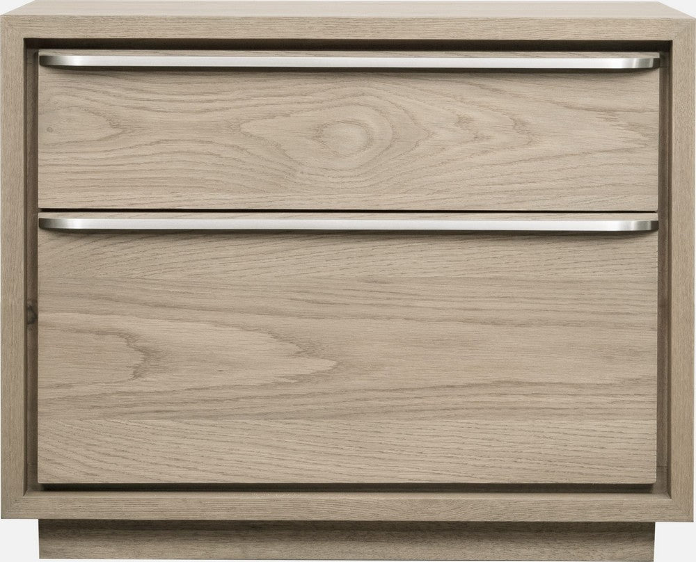 Modus Furniture - One Coastal Modern Two Drawer USB-Charging Nightstand in Bisque - JVLH81 view 2
