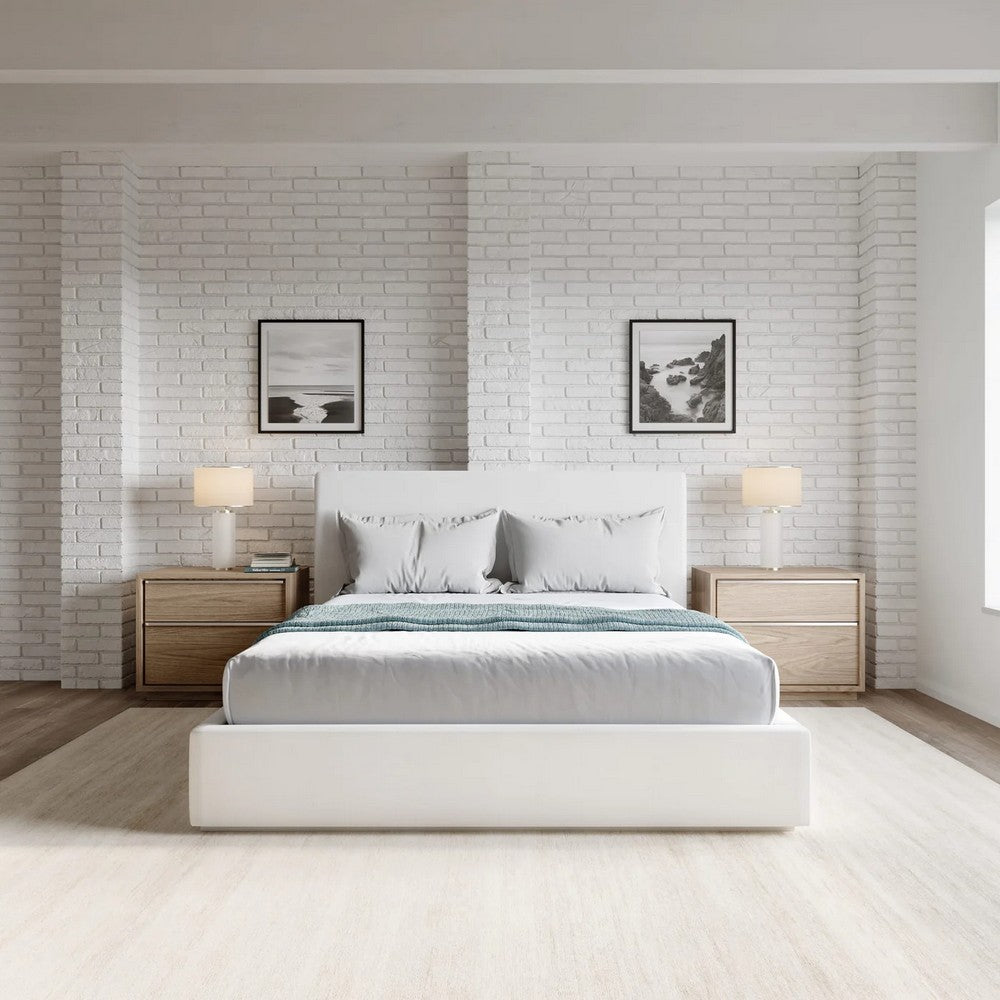 Modus Furniture - One Full-size Upholstered Footboard Storage Bed in Pearl - JVHKJ4 view 7