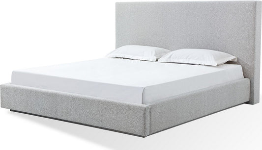 Modus Furniture - One Full-size Upholstered Platform Bed in Cotton Ball Boucle - JVNBH4 view 1