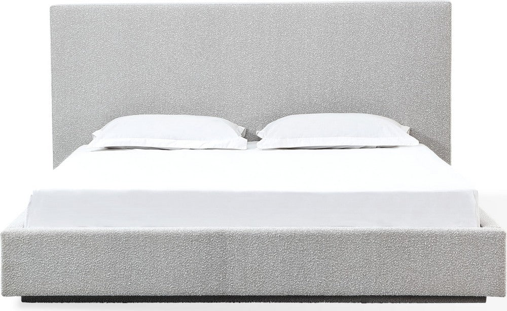 Modus Furniture - One Full-size Upholstered Platform Bed in Cotton Ball Boucle - JVNBH4 view 2