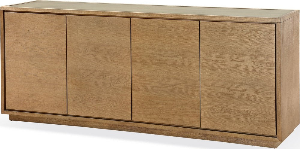 Modus Furniture - One Modern Coastal Four Door Sideboard in White Oak - JVLH79G view 1