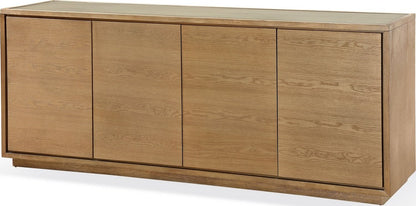 Modus Furniture - One Modern Coastal Four Door Sideboard in White Oak - JVLH79G view 1