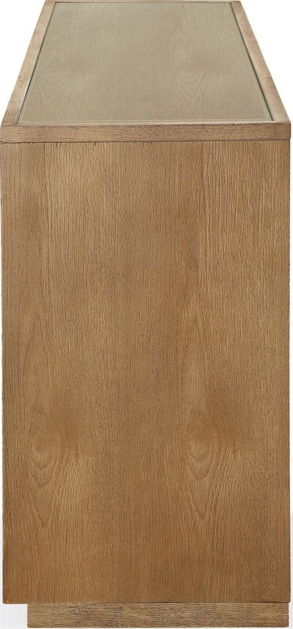 Modus Furniture - One Modern Coastal Four Door Sideboard in White Oak - JVLH79G view 3