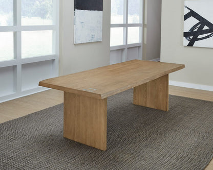 Modus Furniture - One Modern Coastal Live Edge Dining Table in White Oak - JVLH60 view 4