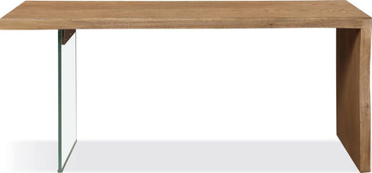 Modus Furniture - One Modern Coastal Writing Desk  in White Oak and Glass - JVLH11 view 2
