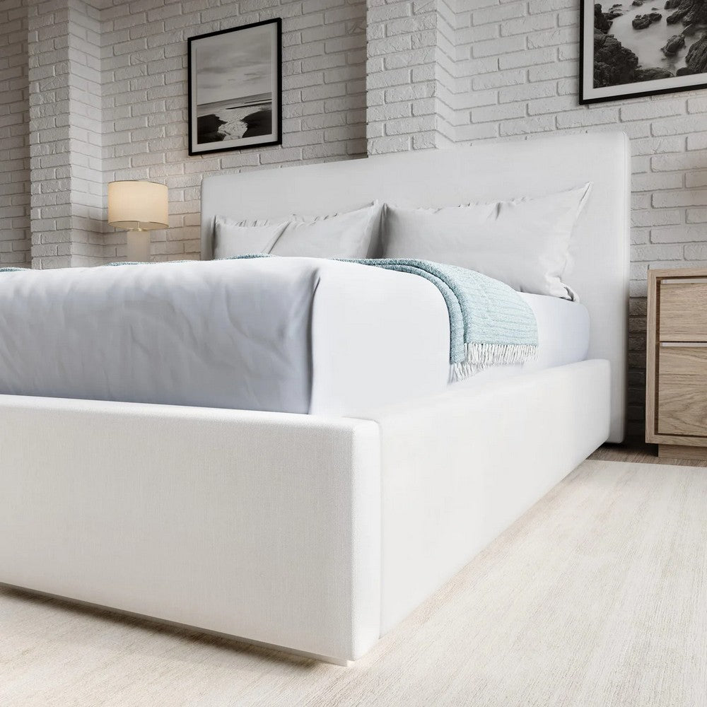 Modus Furniture - One Queen-size Upholstered Footboard Storage Bed in Pearl - JVHKJ5 view 4