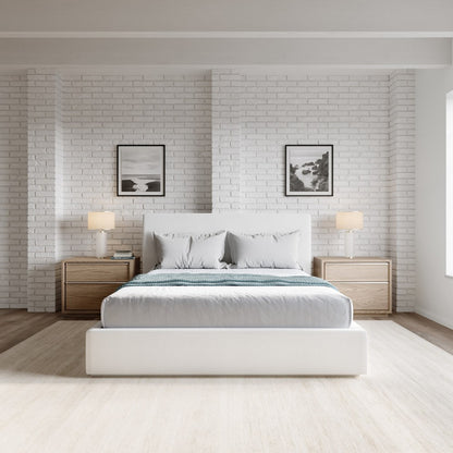 Modus Furniture - One Upholstered Queen-size Platform Bed in Pearl - JVHKH5 view 7