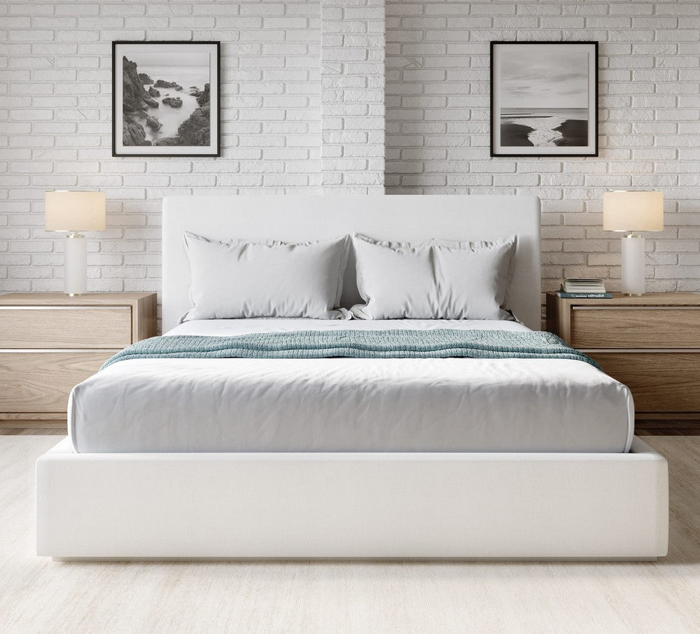 Modus Furniture - One Upholstered Queen-size Platform Bed in Pearl - JVHKH5 view 8