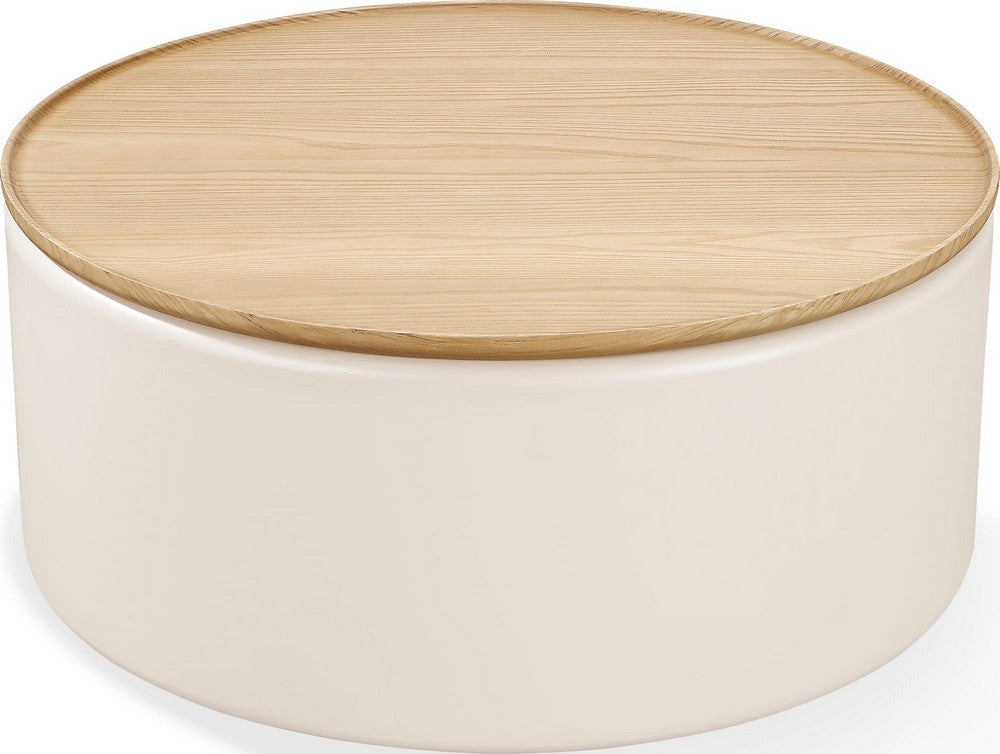 Modus Furniture - Oskar Lift Top Round Coffee Table in Barley - QVUG21 view 1