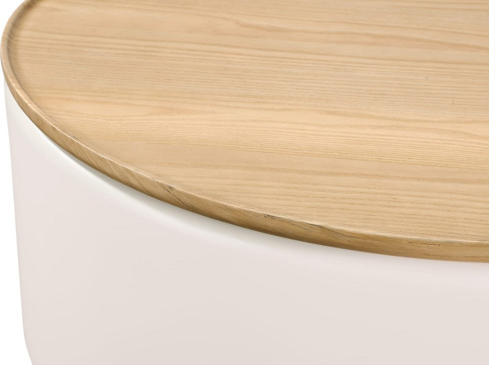 Modus Furniture - Oskar Lift Top Round Coffee Table in Barley - QVUG21 view 4