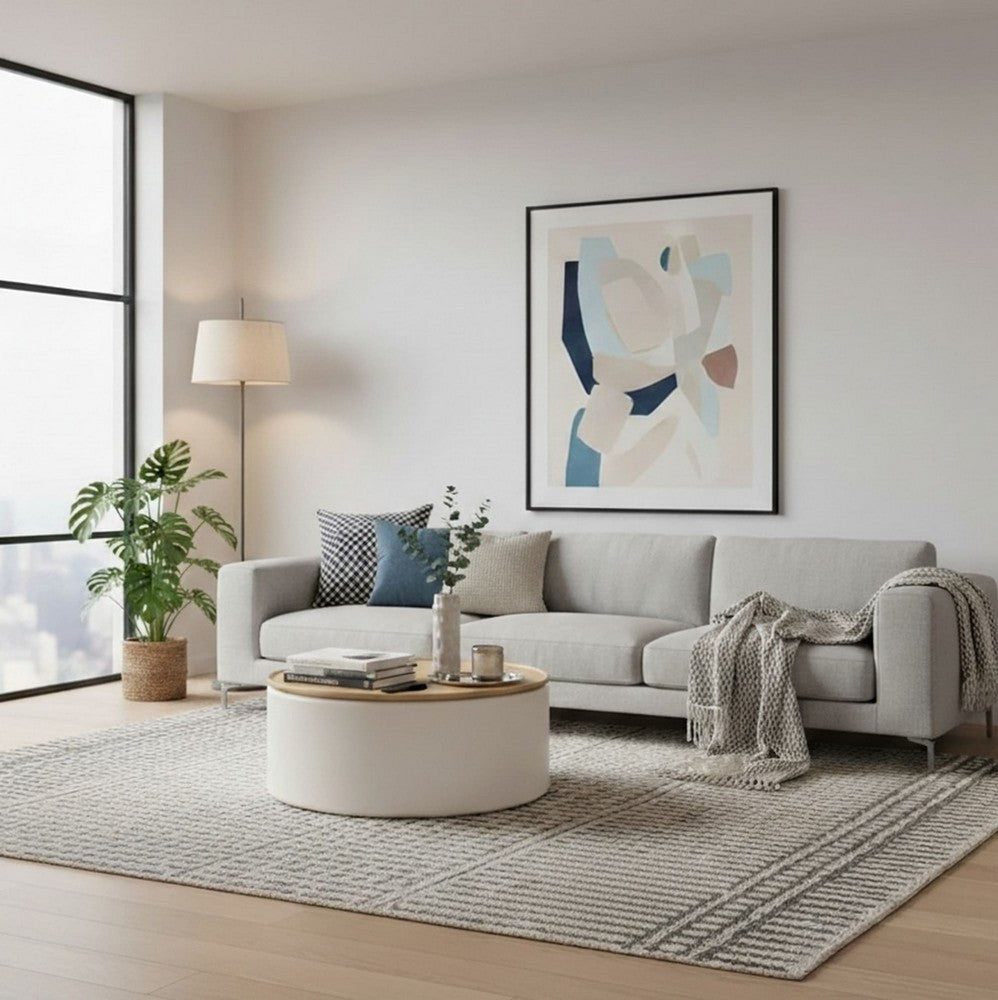 Modus Furniture - Oskar Lift Top Round Coffee Table in Barley - QVUG21 view 8