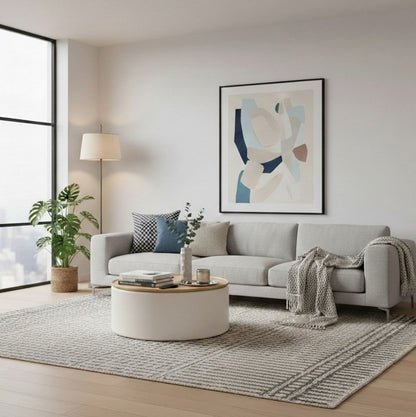 Modus Furniture - Oskar Lift Top Round Coffee Table in Barley - QVUG21 view 8