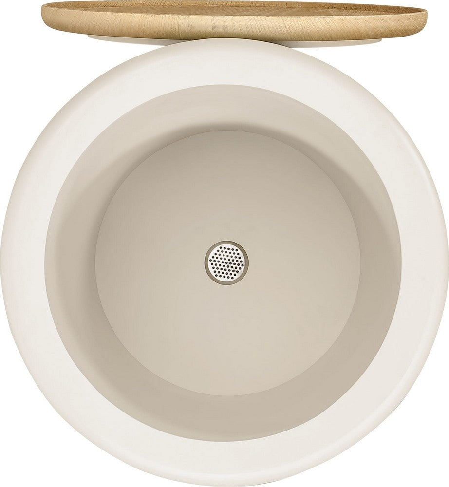 Modus Furniture - Oskar Lift Top Round End Table in Barley - QVUG22 view 2