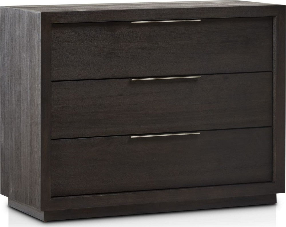 Modus Furniture - Oxford 3 Drawer Nightstand in Basalt Grey (2024) - AZU584BA view 1