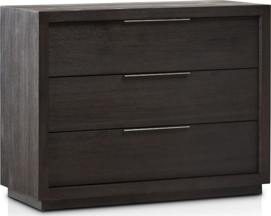 Modus Furniture - Oxford 3 Drawer Nightstand in Basalt Grey (2024) - AZU584BA view 1