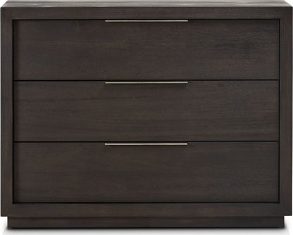 Modus Furniture - Oxford 3 Drawer Nightstand in Basalt Grey (2024) - AZU584BA view 2