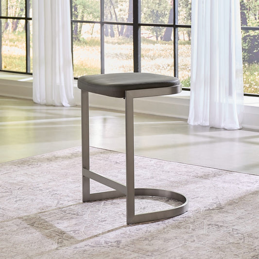 Modus Furniture - Oxford Backless Counter Stool in Davy's Grey - AZU570_1 view 2