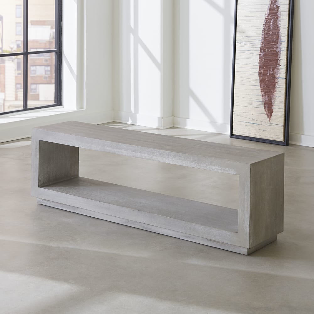 Modus Furniture - Oxford Bench in Mineral - AZBX65 view 1