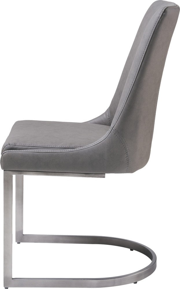 Modus Furniture - Oxford Dining Chair in Basalt Grey Set of 2 - AZU563_2 view 3