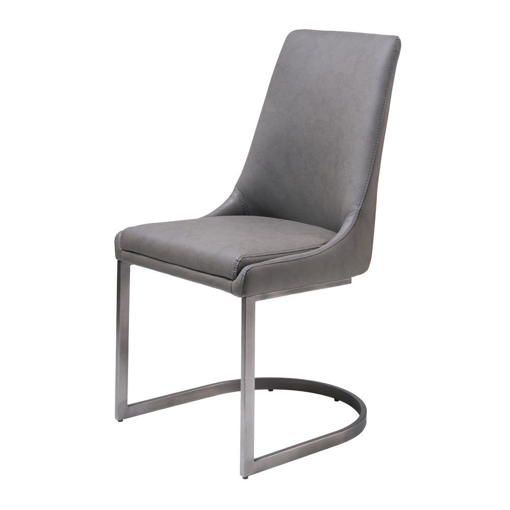 Modus Furniture - Oxford Dining Chair in Basalt Grey (Set of 2) - AZU563 veiw 4