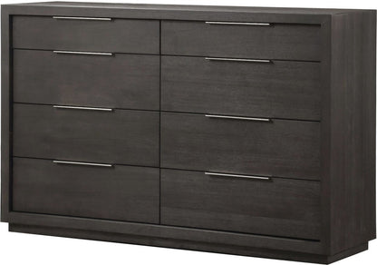 Modus Furniture - Oxford Eight Drawer Dresser in Basalt Grey (2024) - AZU582A view 1