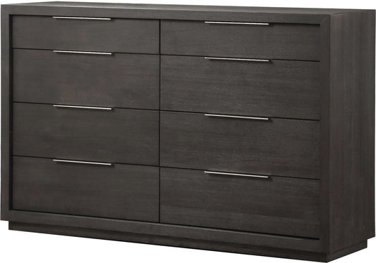 Modus Furniture - Oxford Eight Drawer Dresser in Basalt Grey (2024) - AZU582A view 1