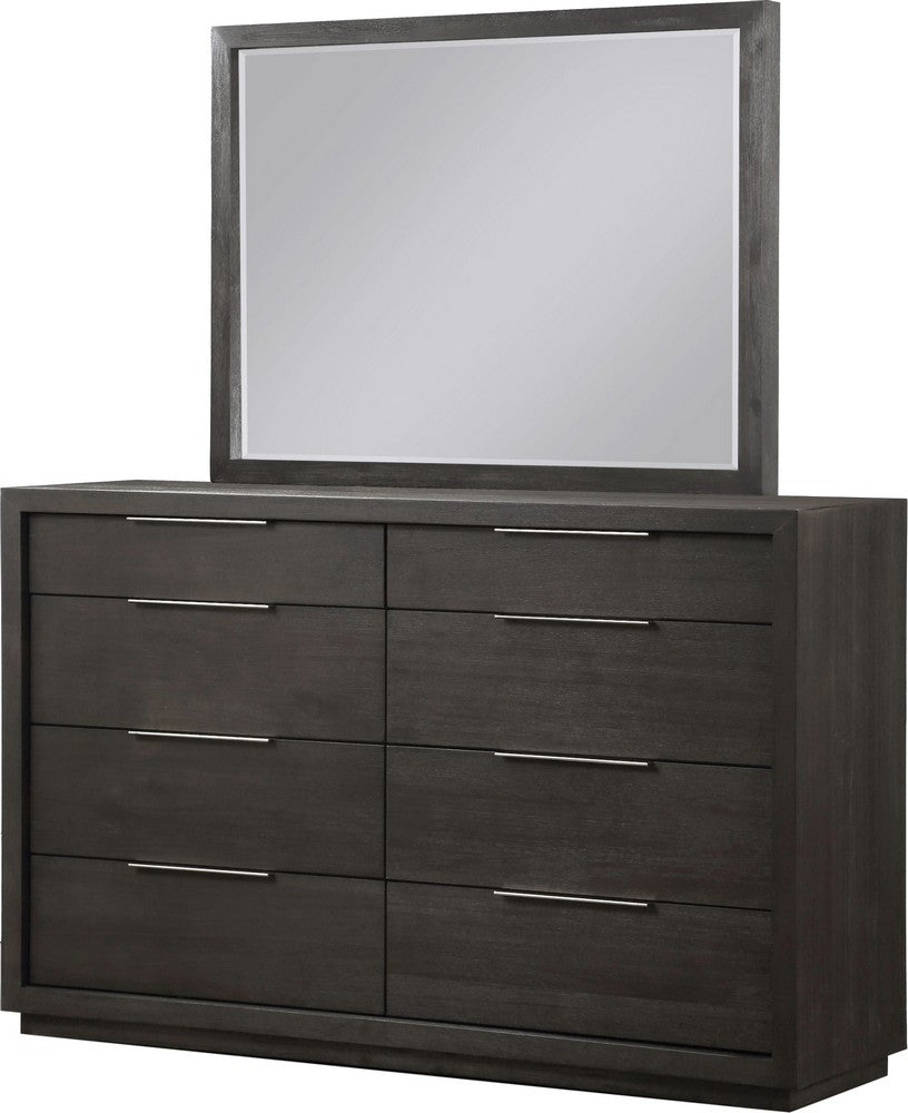 Modus Furniture - Oxford Eight Drawer Dresser in Basalt Grey (2024) - AZU582A view 4