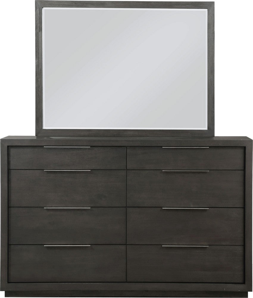 Modus Furniture - Oxford Eight Drawer Dresser in Basalt Grey (2024) - AZU582A view 5