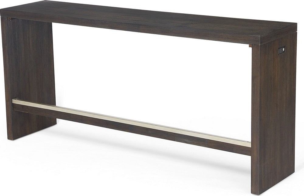 Modus Furniture - Oxford Gathering Table with USB/Power in Basalt Grey - AZU567 view 1
