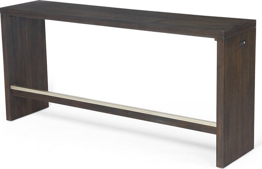 Modus Furniture - Oxford Gathering Table with USB/Power in Basalt Grey - AZU567 view 1