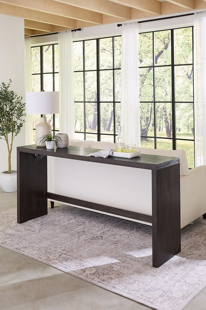 Modus Furniture - Oxford Gathering Table with USB/Power in Basalt Grey - AZU567 view 4