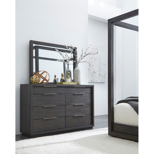 Modus Furniture - Oxford Mirror in Basalt Grey - AZU583 veiw 2