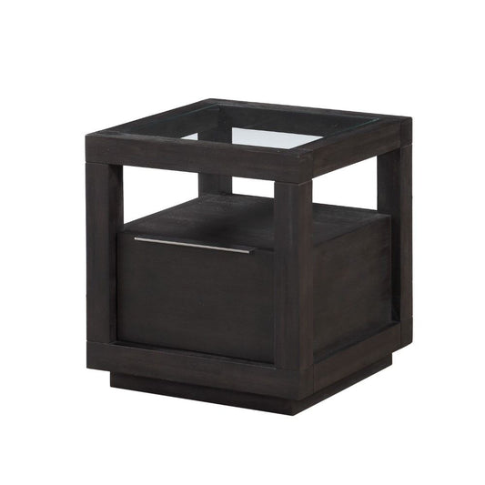 Modus Furniture - Oxford One Drawer End Table in Basalt Grey - AZU522 veiw 1